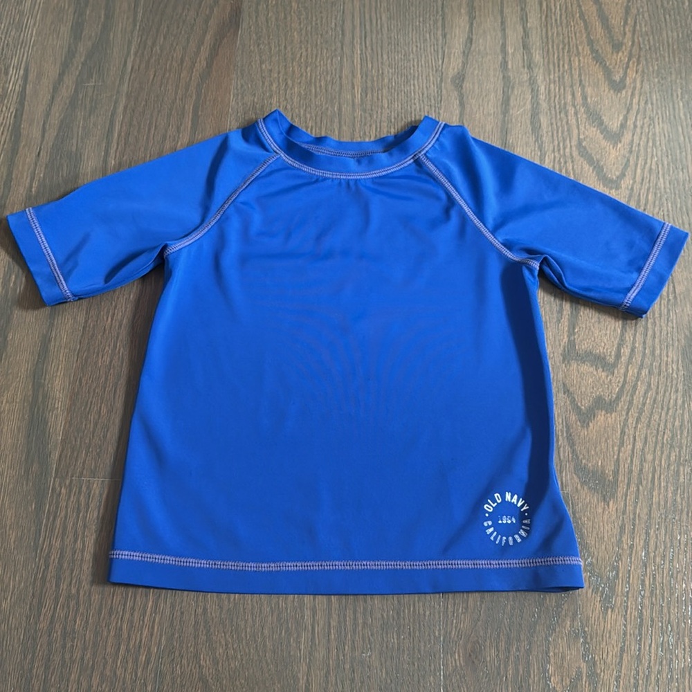 Yellow & Blue Logo-Graphic Rashguard - 2T - Picture 2 of 6
